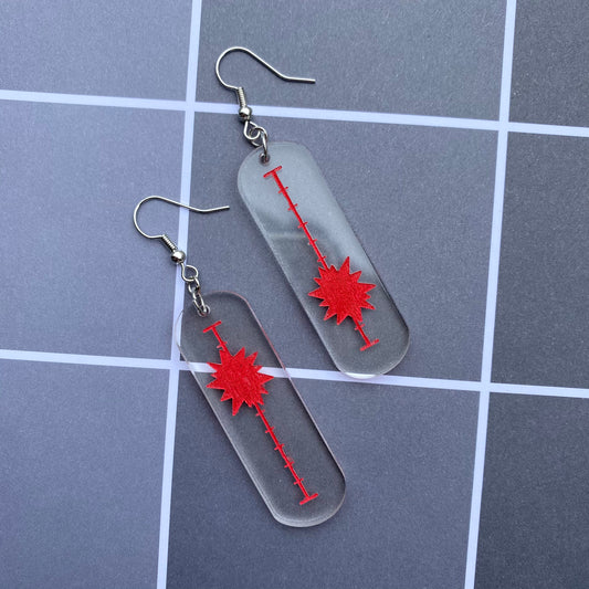 Ratio Technique Acrylic Earrings