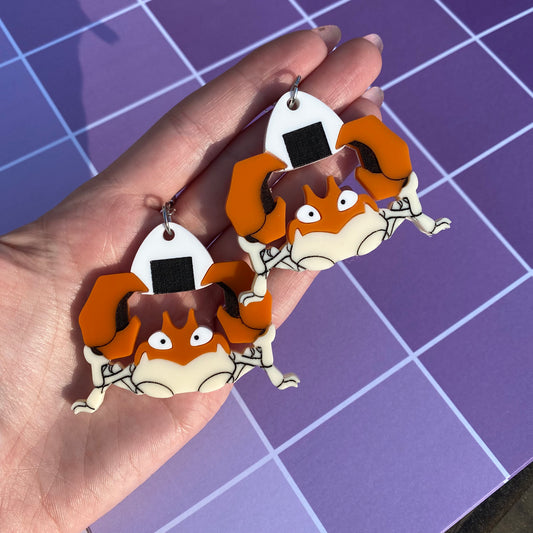 Onigiri Krabby Acrylic Earrings