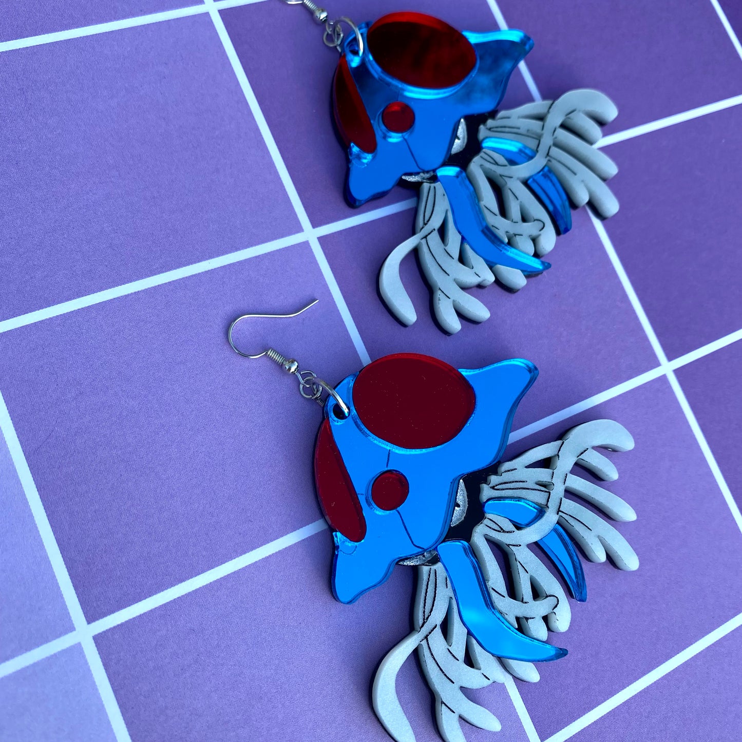 Tentacruel Mirror Acrylic Earrings