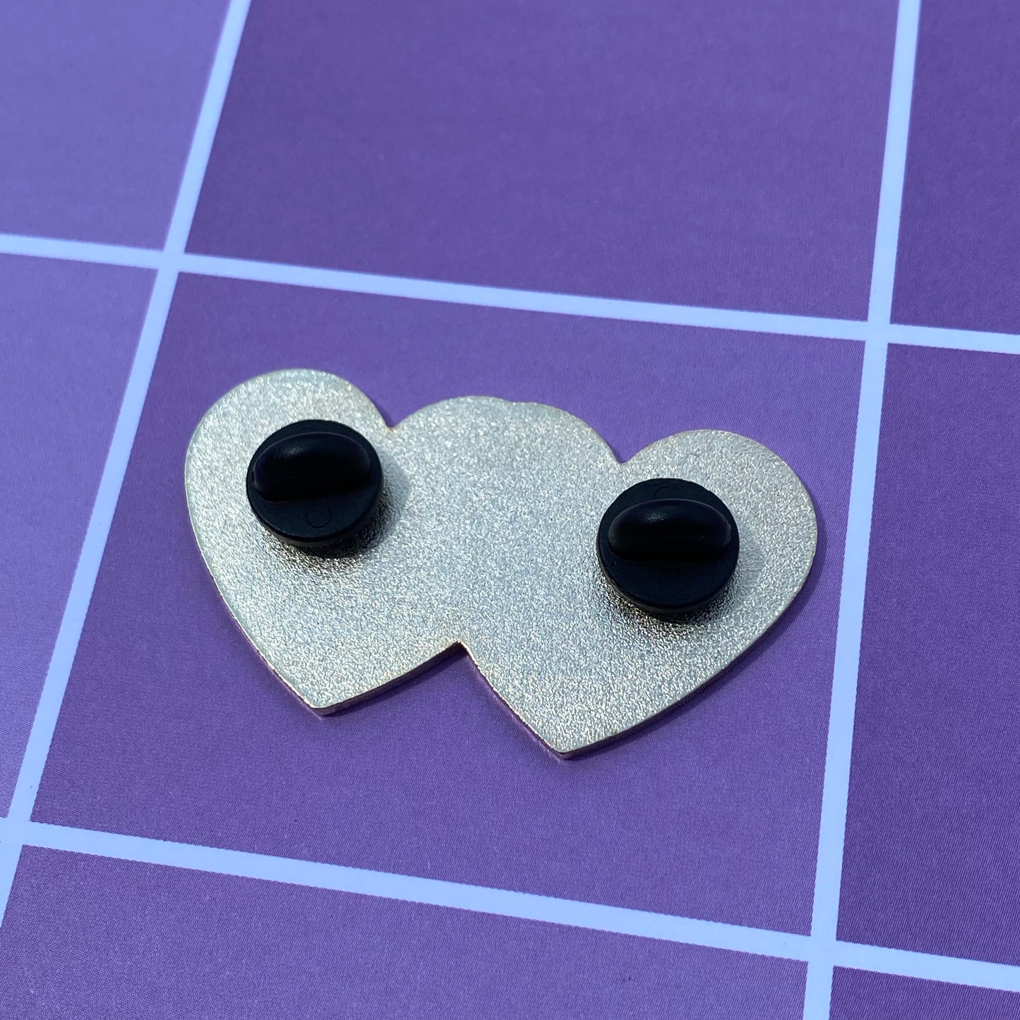 When words lose all meaning … Double Hearts Hard Enamel Pin