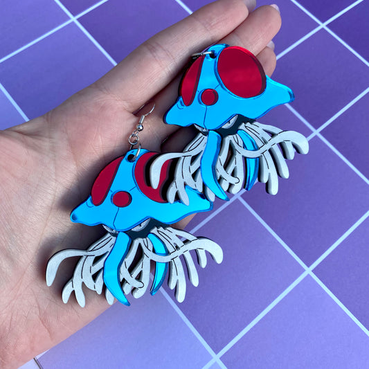 Tentacruel Mirror Acrylic Earrings