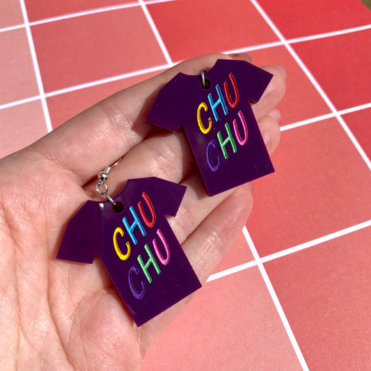 LD Chu Chu Shirt Acrylic Earrings