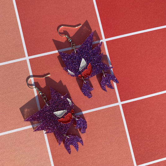 Haunter Mega Glitter Acrylic Earrings