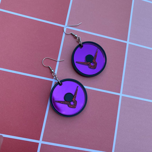 Geass Eye Mirror Acrylic Earrings