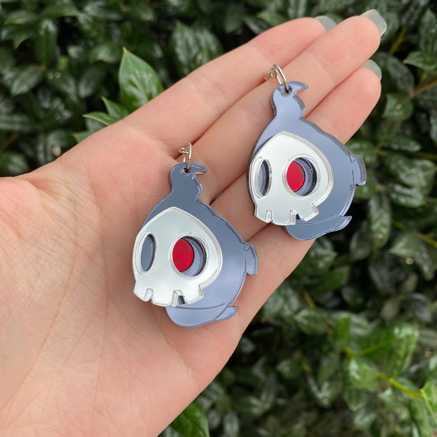 Duskull Mirrored Acrylic Earrings